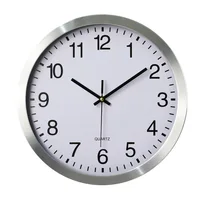 Luxury Metal Large Wall Clock In The Kitchen Creative Aluminum Clocks Wall Home Decor Stainless Steel Living Room Decoration 1