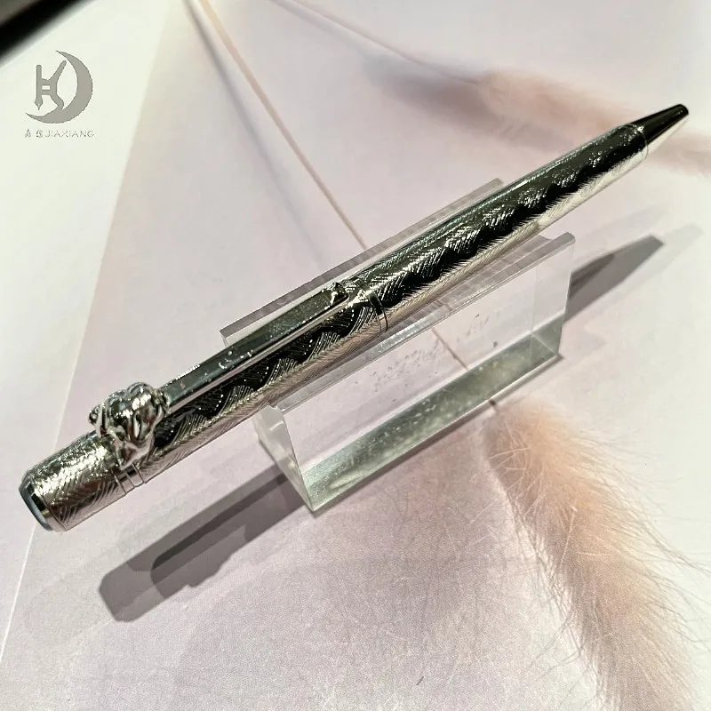 1 Stück professioneller Leopard-Kugelschreiber mit Clip aus Metall, Business-Geschenkstift für Männer und Frauen – Detail 10