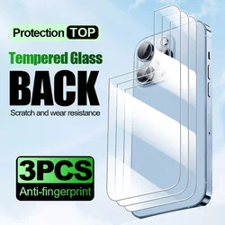 Premium Glass & Back Film Screen Protector Set - 3-Pack, Tempered Glass Protective Film for Glass Back Film (13 14 15)