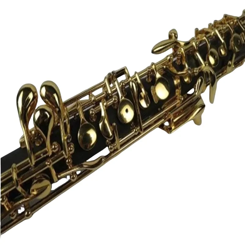 Excellent semiautomatic composite wood concert oboe,gold-plating C key