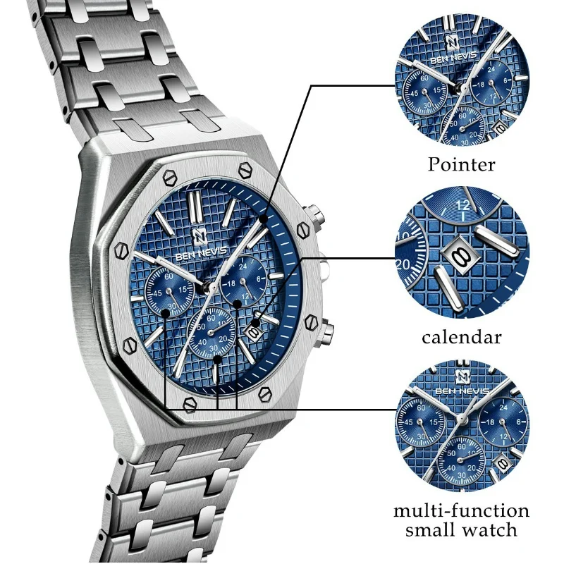 アイダブルシー ウォッチカンパニー  19mm スクエア Men's Quartz Watch Oak Series with 43mm Quartz Movement