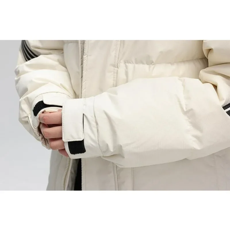 2024 New Women Down Jacket Winter Coat Female Mid Length Version Parkas Thick Warm Outwear Hooded Versatile Fashion Overcoat