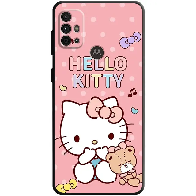 thumbnail image 1 of Funda de Hello Kitty de dibujos animados para Motorola G72 G60 G22 G52 G30 G71 G60S G53 G51 G50 G9 G32 G31 G8 G200 Plus One Fusion Edge 20 30, 1 of 5