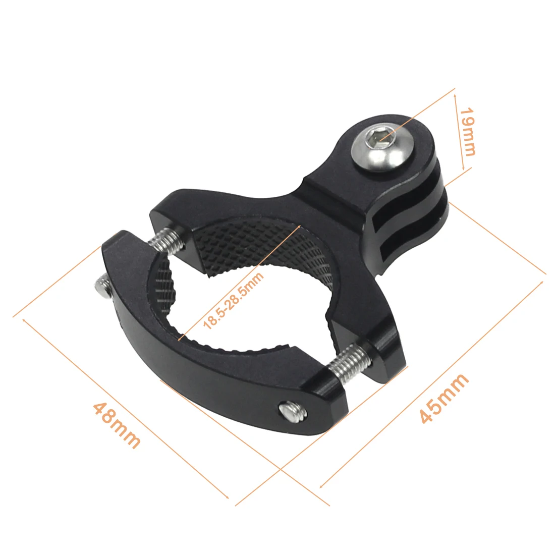 Support Guidon Universel Pour Caméra De Sport | Rotation 360°, Aluminium, Sangle De Fixation | Pour Vélo, Moto, GoPro, Sports Extrêmes