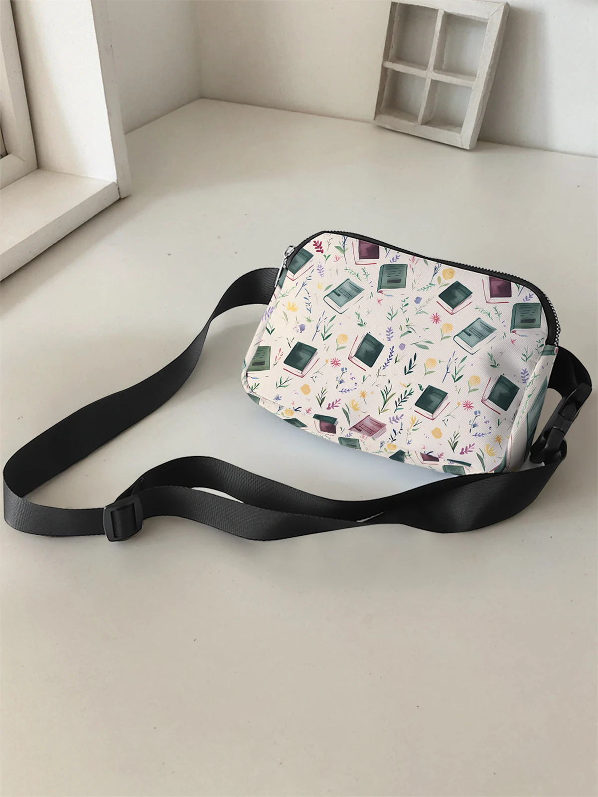 1-piece set, stylish adjustable crossbody bag, neutral sports waist bag, suitable for running