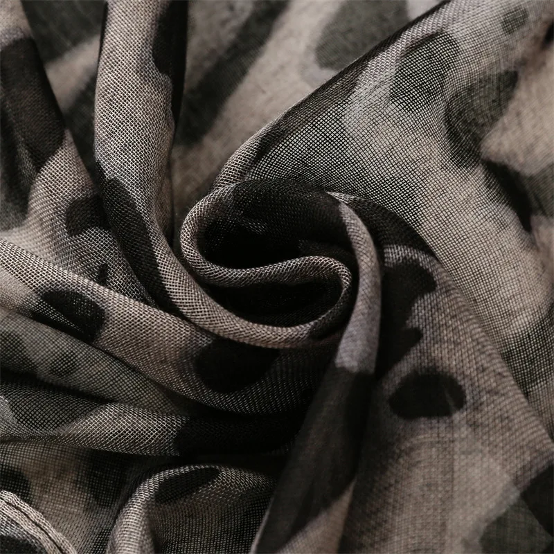 Winter Weiche Dünne Sexy Leopard Baumwolle Viskose Schal Schal Dame Hohe Qualität Druck Pashmina Stola Bufandas Moslemisches Hijab 180*90 cm – Detail 23