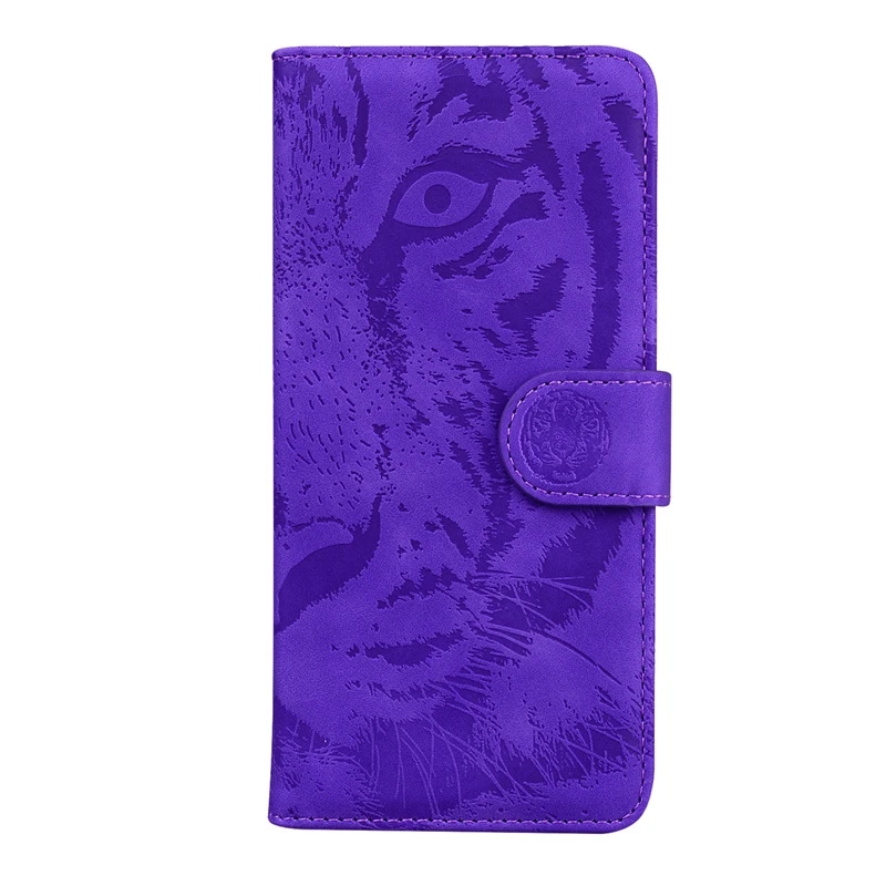 Solid Color Printed Leather Flip Phone Case with Card Slots