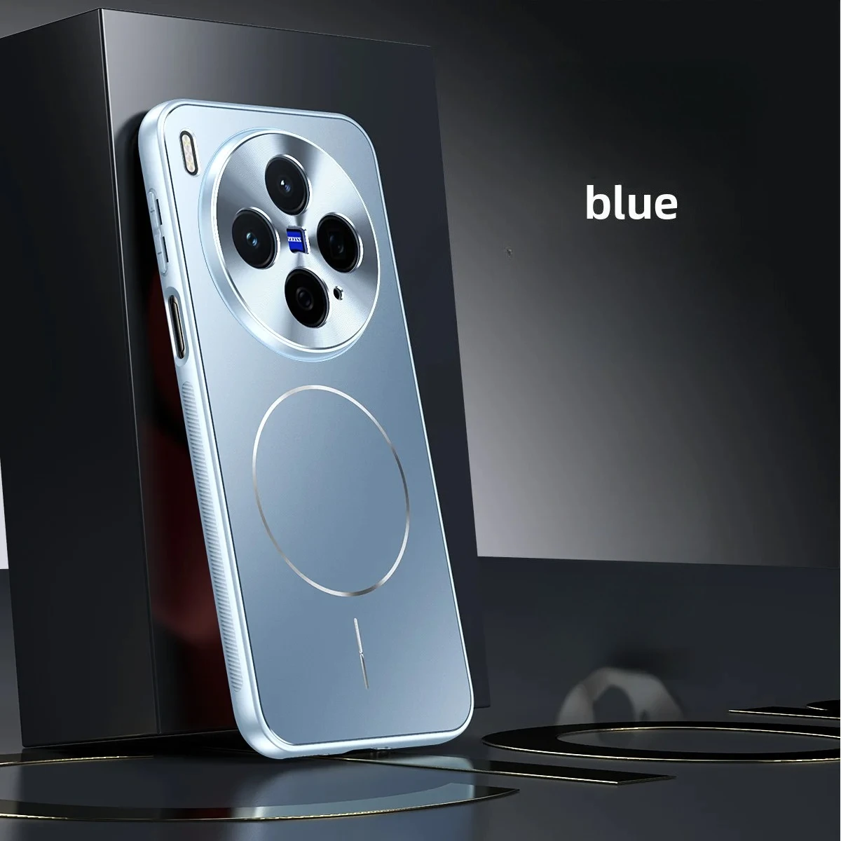 Matte Plating Magnetic Shockproof Phone Case with Metal Lens Protection