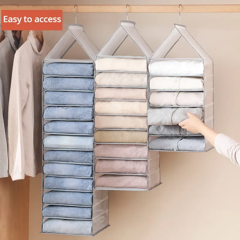 Wardrobe Hanging Storage Bag Large Capacity