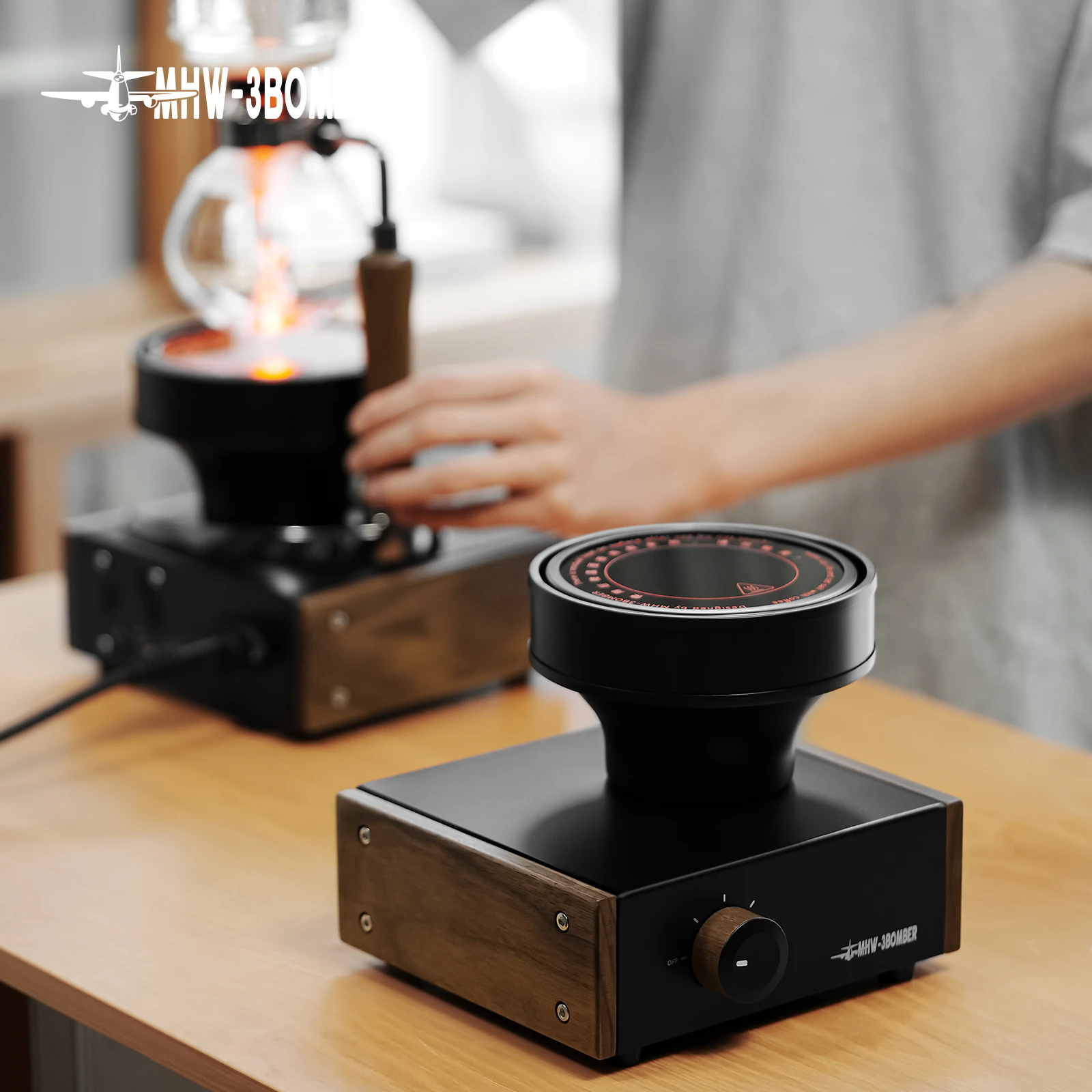 MHW-3BOMBER Halogen Beam Heater Precise Control Temperature 220V Syphon Coffee Maker Electric Heating Furnace Cafe Kitchen Tool 2