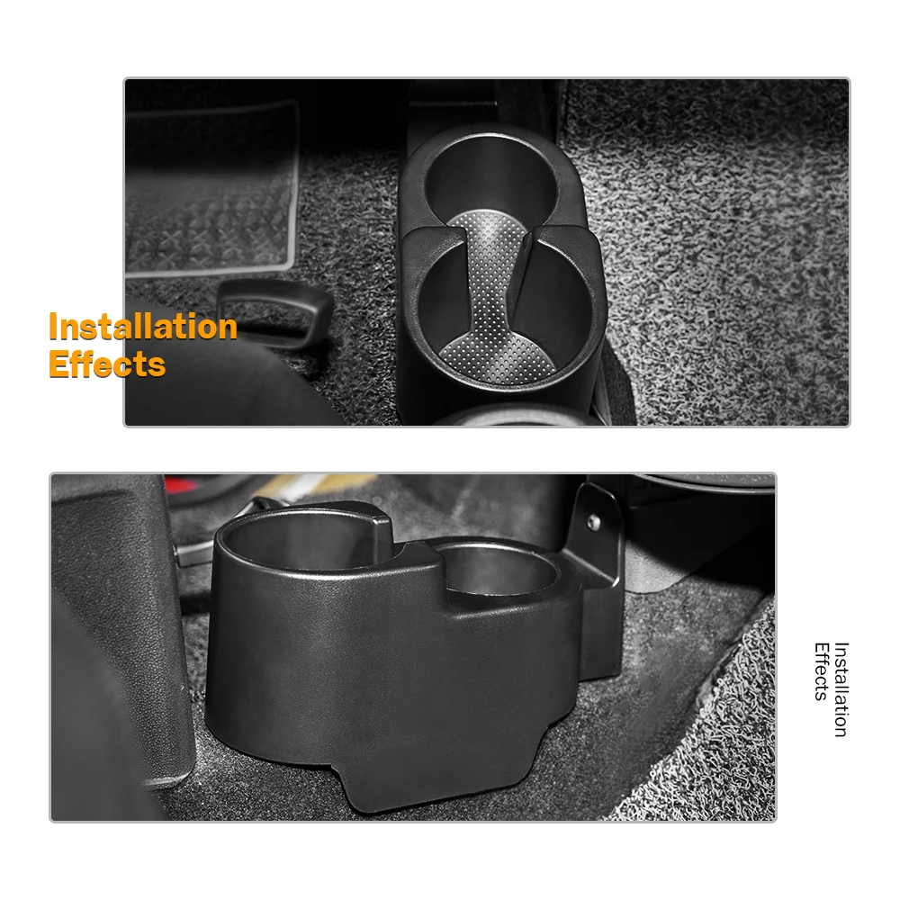 For Smart Fortwo 451 450 1998 2015 Upgraded Double Cup Holder Drinks Holders Deeper Center Console Dual Size Mount Center Drink