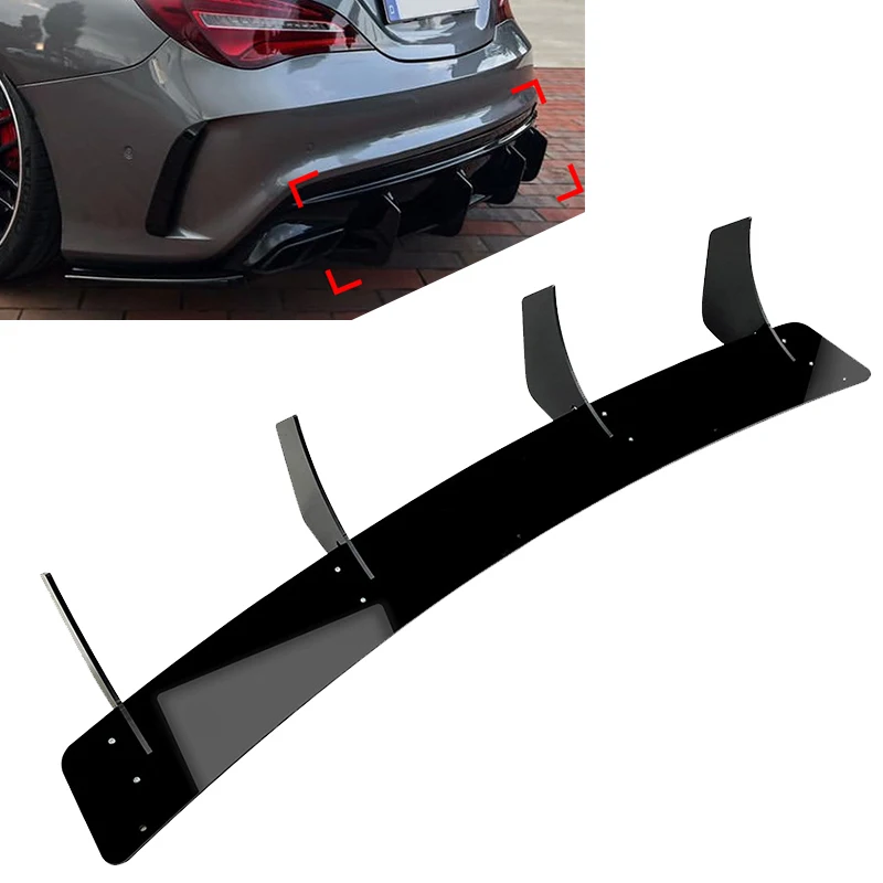 

For Mercedes Benz CLA45 AMG C117 2016 2017 2018 2019 Car Rear Wing Spoiler Cover Rear Trunk Lid Boot Ducktail Spoiler Wings