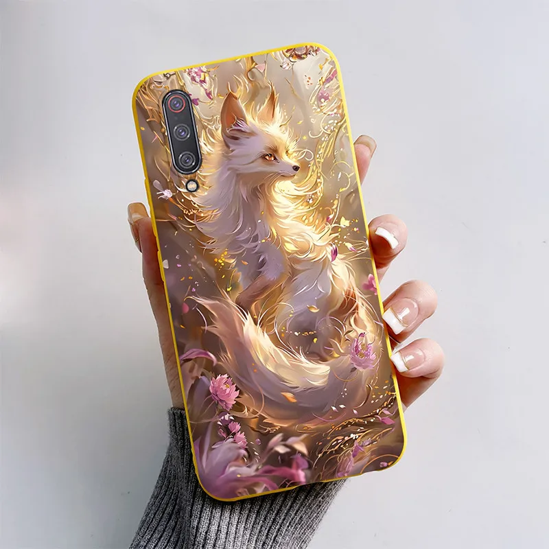 Cute Cartoon Butterfly Shockproof Silicone Case Cover - Fits Xiaomi Mi 9 Lite