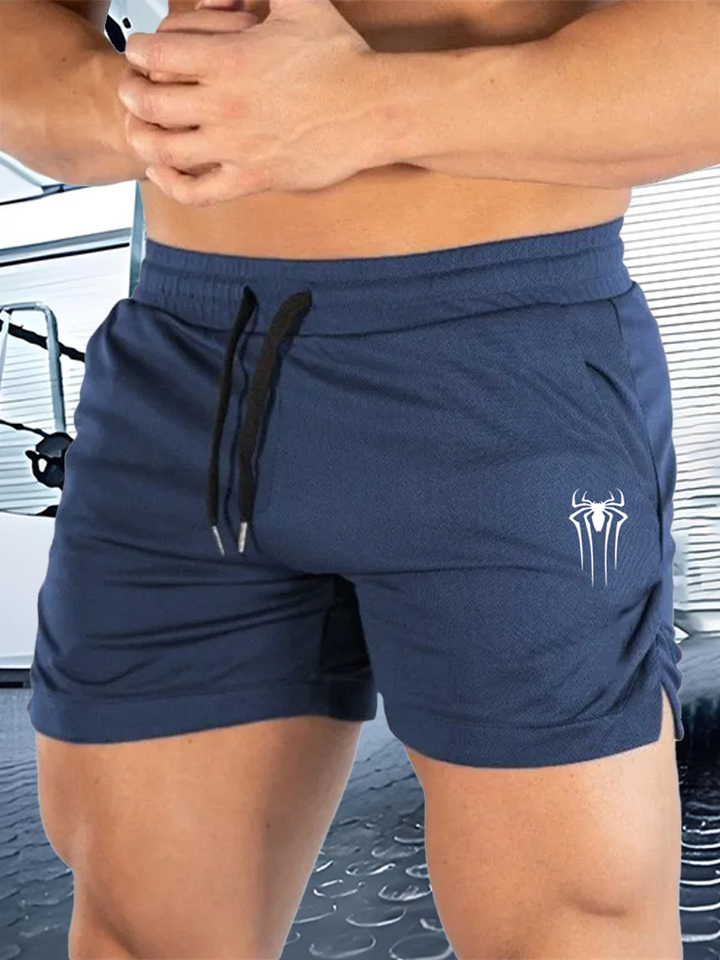 Muscle Running Sports Shorts Quick Dry Breathable Marathon Capris Fitness Beach Pants Tight Mesh Fabric hip-hop style 2024 New