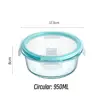 High Borosilicate Glass Lunch Bento Box Microwave Heatting Bento Box Snacks Fruit Sealed Insulation Box Square Lunch Picnic Box 4