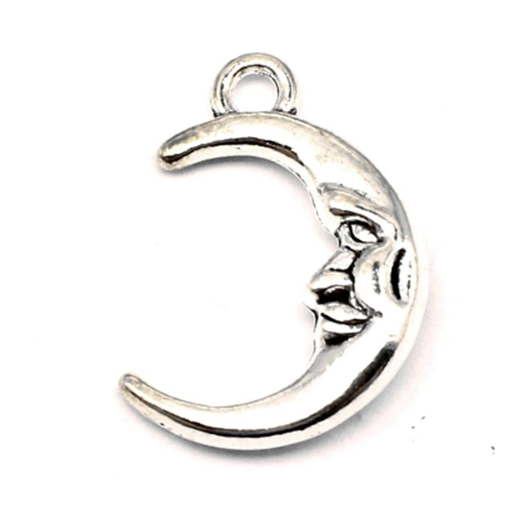 

Moon Charm For Making Jewelry Diy Finding 50pcs 15x21mm