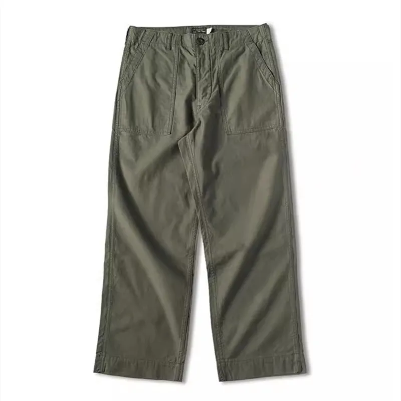 OG107 Training Pants Men's Autumn High Waisted Wide Leg Amikaki Loose Fitting Straight Leg Casual Longs Outdoor Workwear Trouser
