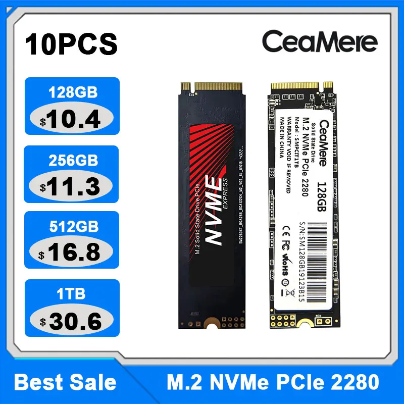 노트북 데스크탑 하드 드라이브용 내부 하드 디스크, M.2 NVMe Pcie, 128GB, 256GB, 512GB, 1TB ...