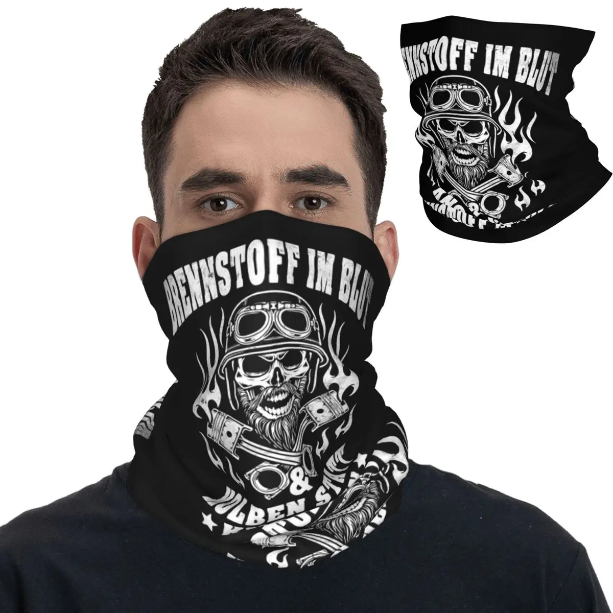 

Motorcyclist Gift Bandana Neck Gaiter Printed Biker Saying Mask Scarf Multi-use Headwear Running Unisex Adult Breathable