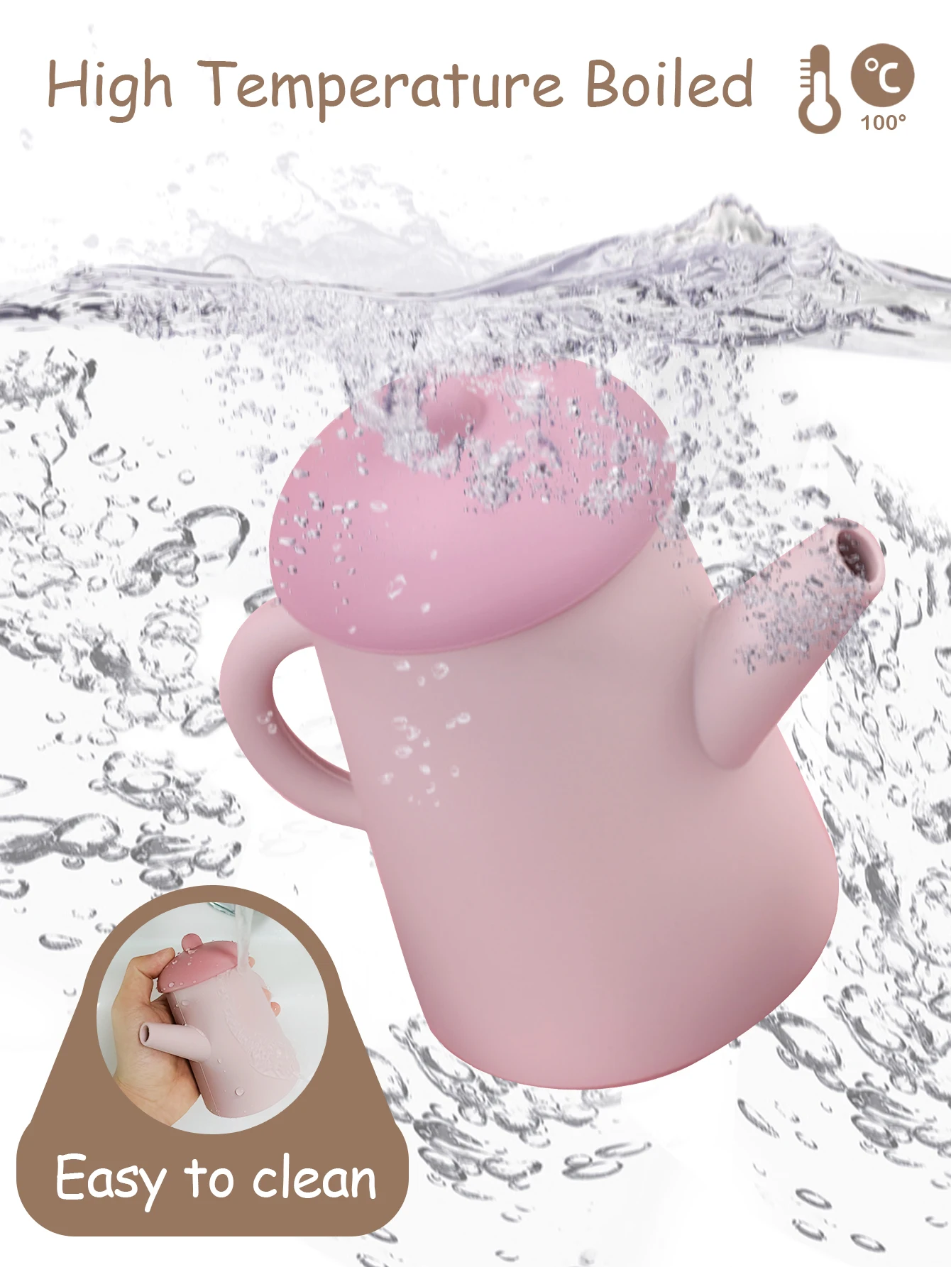 TYRY HU Teacup Children Toy Simulation Kitchen Utensil BPA Free Silicone Kid Education Pretend Play Toy Gift 3
