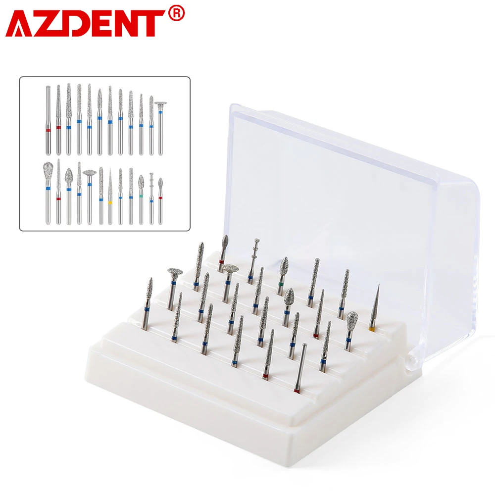 Azdent-Dental-Diamond-Burs-Set-Bur-Box-Kit-Equipamento-de-Odontologia ...
