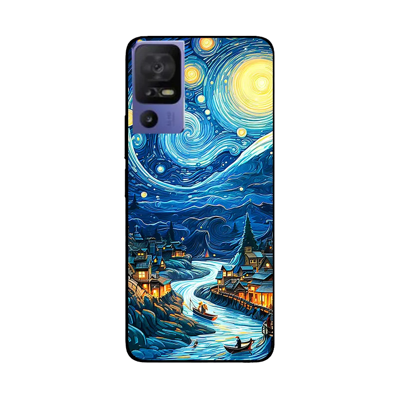 Floral Wolf Soft Silicone Shockproof Phone Case