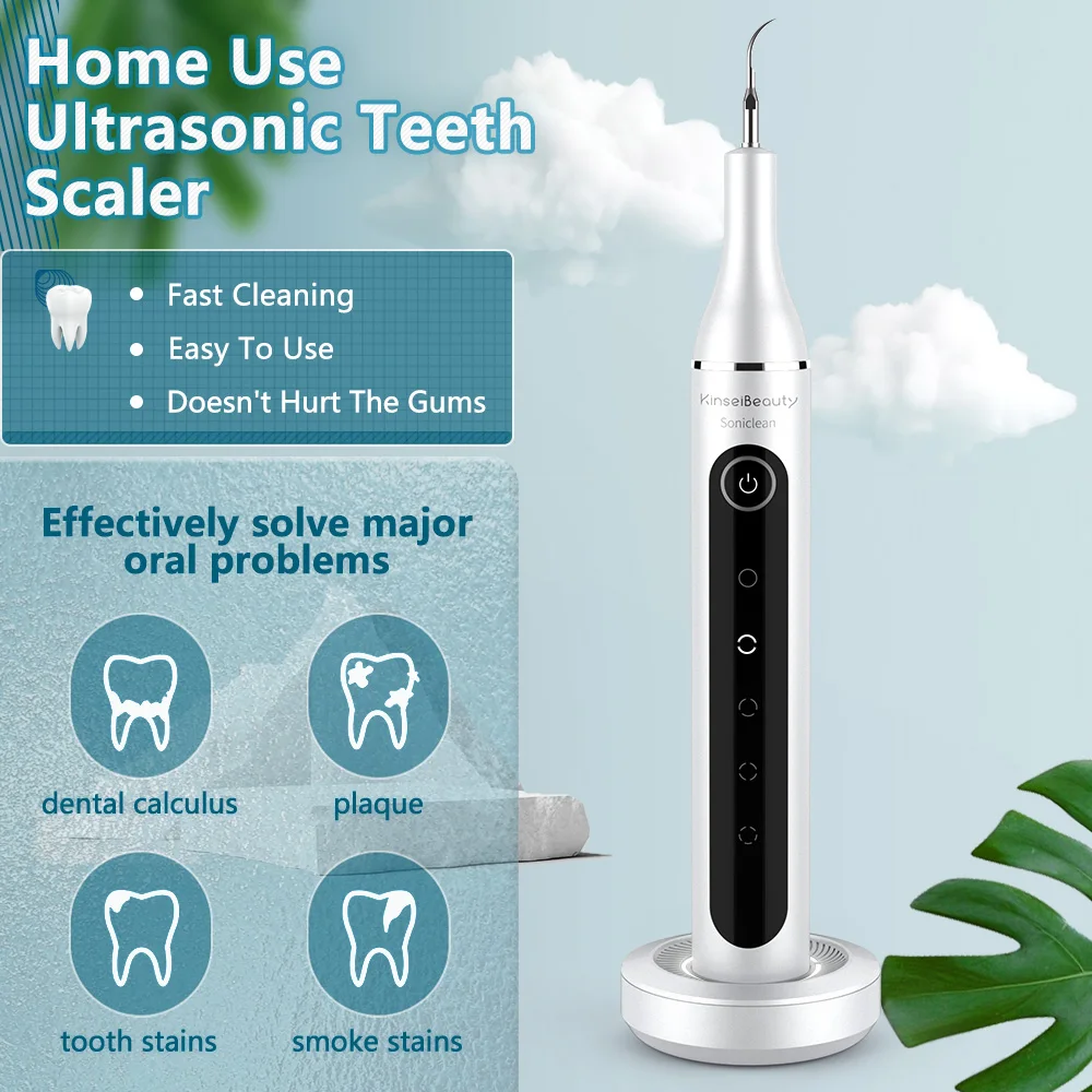 Ultrasonic Dental Scaler Electrc Tooth Cleaner Dental Calculus Removal Stain Remover Dentist Teeth Whiten Oral Hygiene image_1