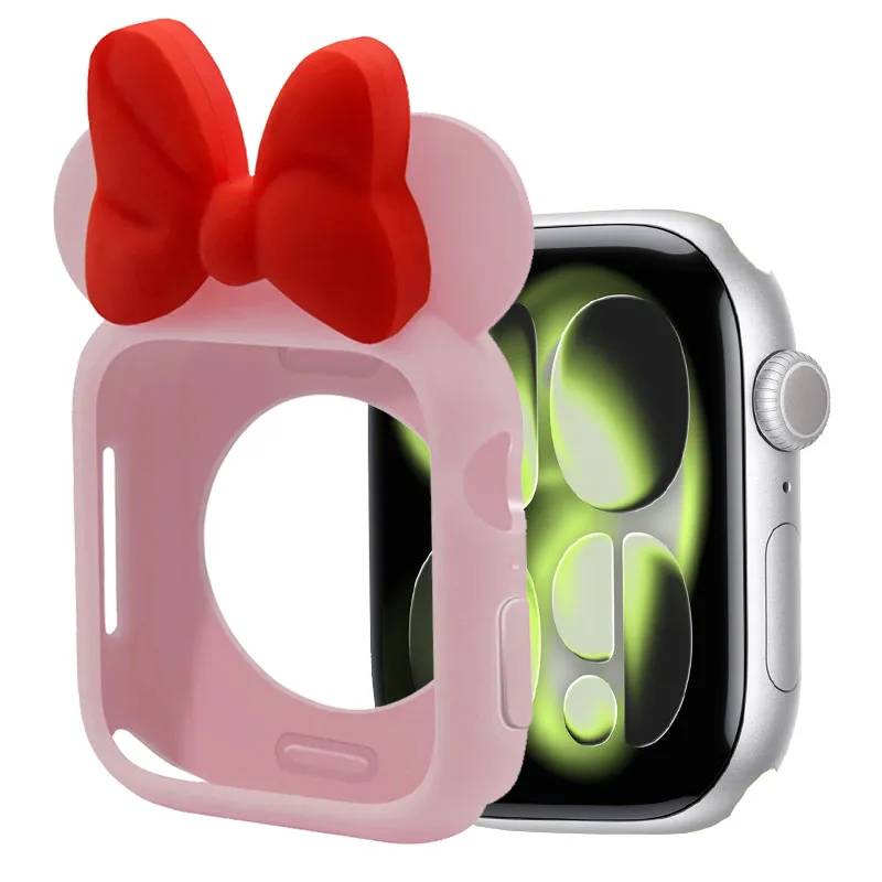 Stylish Cartoon Soft Silicone Protective Shell for Apple Watch - Bumper Cover