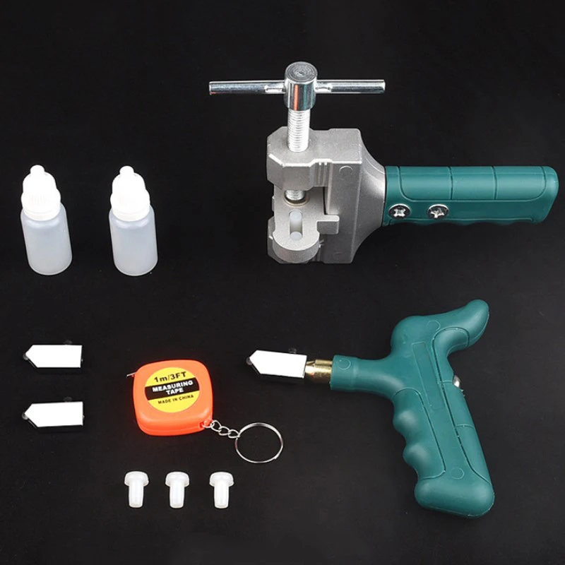 

pcs 2 Cutter and Cutter Tile New Glass Tile accessories head Glass Ceramic With Hand-Held Wheel Roller Opener Large Cutter
