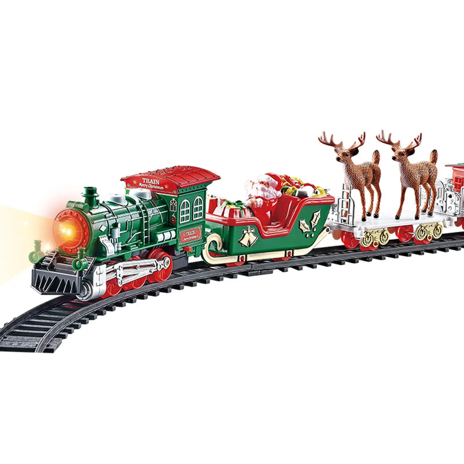 Christmas Train Sets with Light and Sound DIY Model Train Set for Boys Girls
