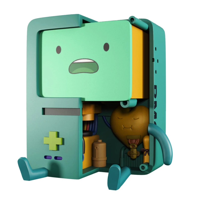 アドベンチャータイム フィギュア　ビーモ［未使用］ アクションフィギュア4d xxrayアドベンチャータイムBmo PVC