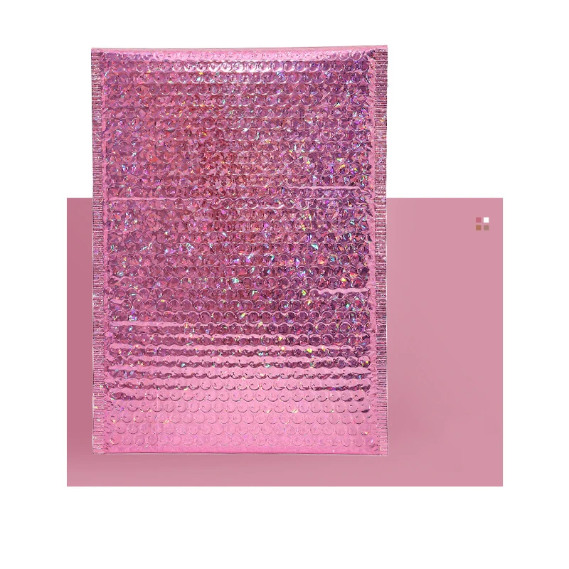 reusable gift bags Pink Bubble Laser Film Bubble Bag Gift Packaging Flood Bubble Express Envelope Poly Mailers Packaging Wedding Favor Big Bags small gift bags