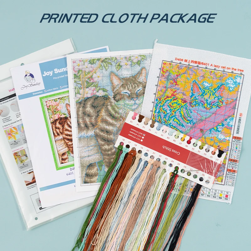 Still Life Pattern Cross Stitch Kits Warm Kitchen 14CT White 11CT 16CT Printed Fabric Needle and Thread DIY Hand Embroidery Set