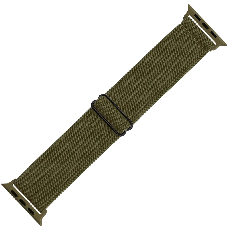 حزام نايلون لساعة ابل باند ، قابل للتعديل ، مرن ،...