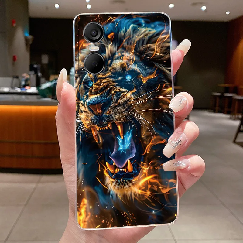 Luxury Dragon Pattern Silicone Back Cover - Techno Pop 6 Pro