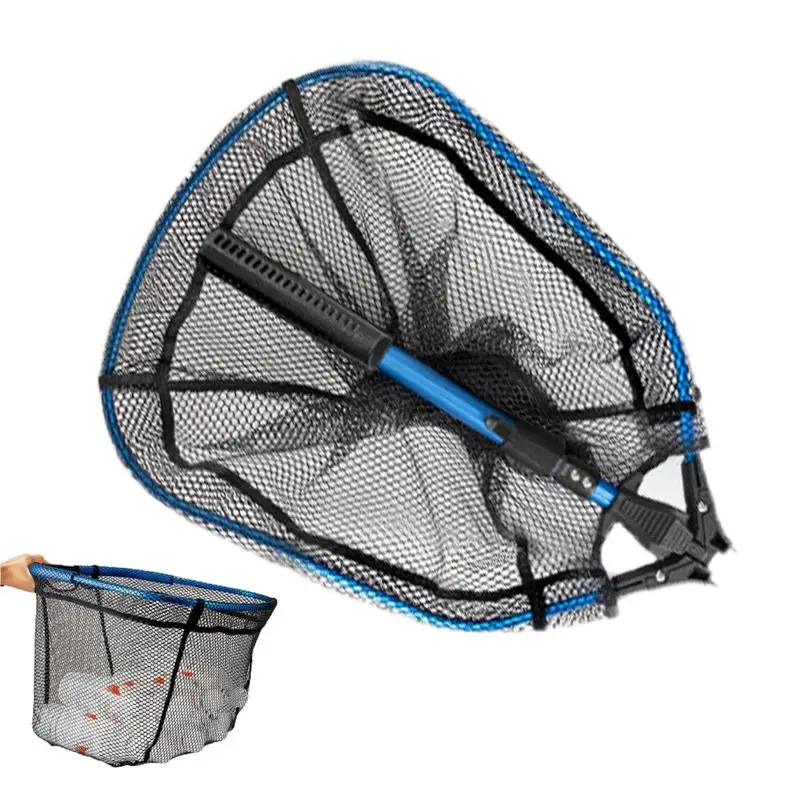 

Fish Nets For Fishing Retractable Foldable Fishing Net Aluminum Alloy Fishing Gear Deepen Fishing Landing Net Fishing Tackle For