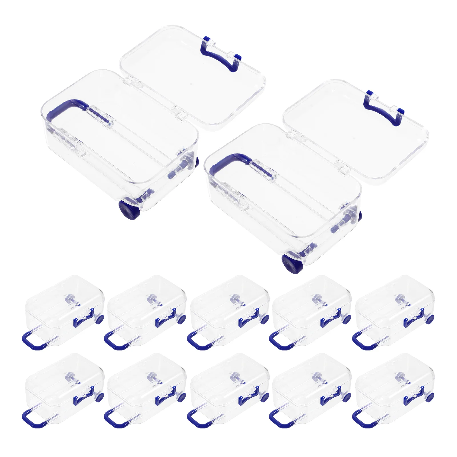 

12 Pcs Suitcases Trolley Gift Box Wedding Supply Personality Party Boxes Mini Decor Packing For Gifts Bridesmaid