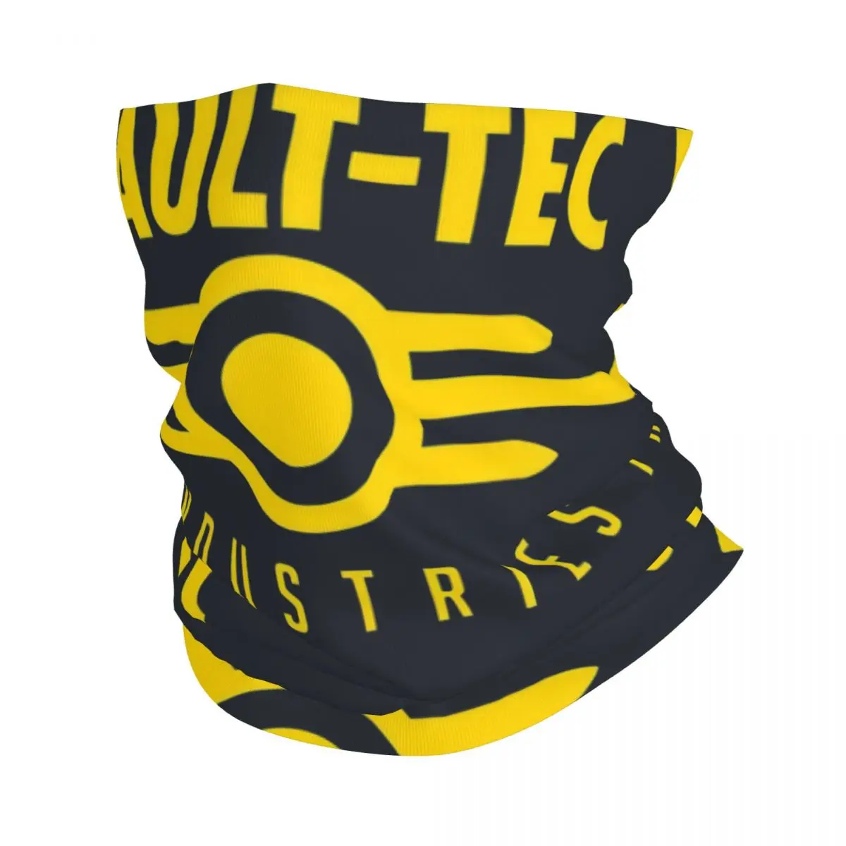 Vault-Tec Logo Neck Gaiter Printed Unisex Face Mask Scarf Warm Headband Hiking Windproof