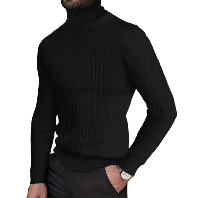 Animal Game Knitted Cycling Turtleneck Sweater Outdoor Climbing Pullover Winter Heavyweight Thick Tracksuit Wool Cold Blouse