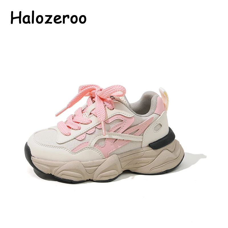 

Autumn New Kids Casual Sneakers Baby Girls Black Running Shoes Children Brand Sport Sneakers Boys Chunky Sneakers Soft Trainers