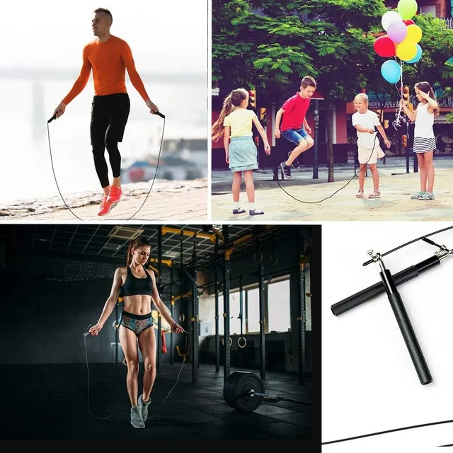 Adjustable Speed Jump Rope for Crossfit Gym Workout Steel Wire Bearing Multiple Colors Fitness Training Tool for Men Women Kids 6