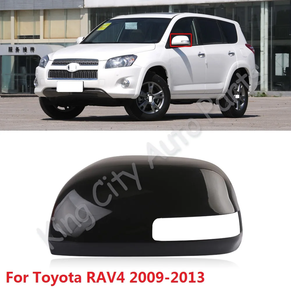 CAPQX For Toyota RAV4 2009 2013 Side RearView Mirror Cover Rearview