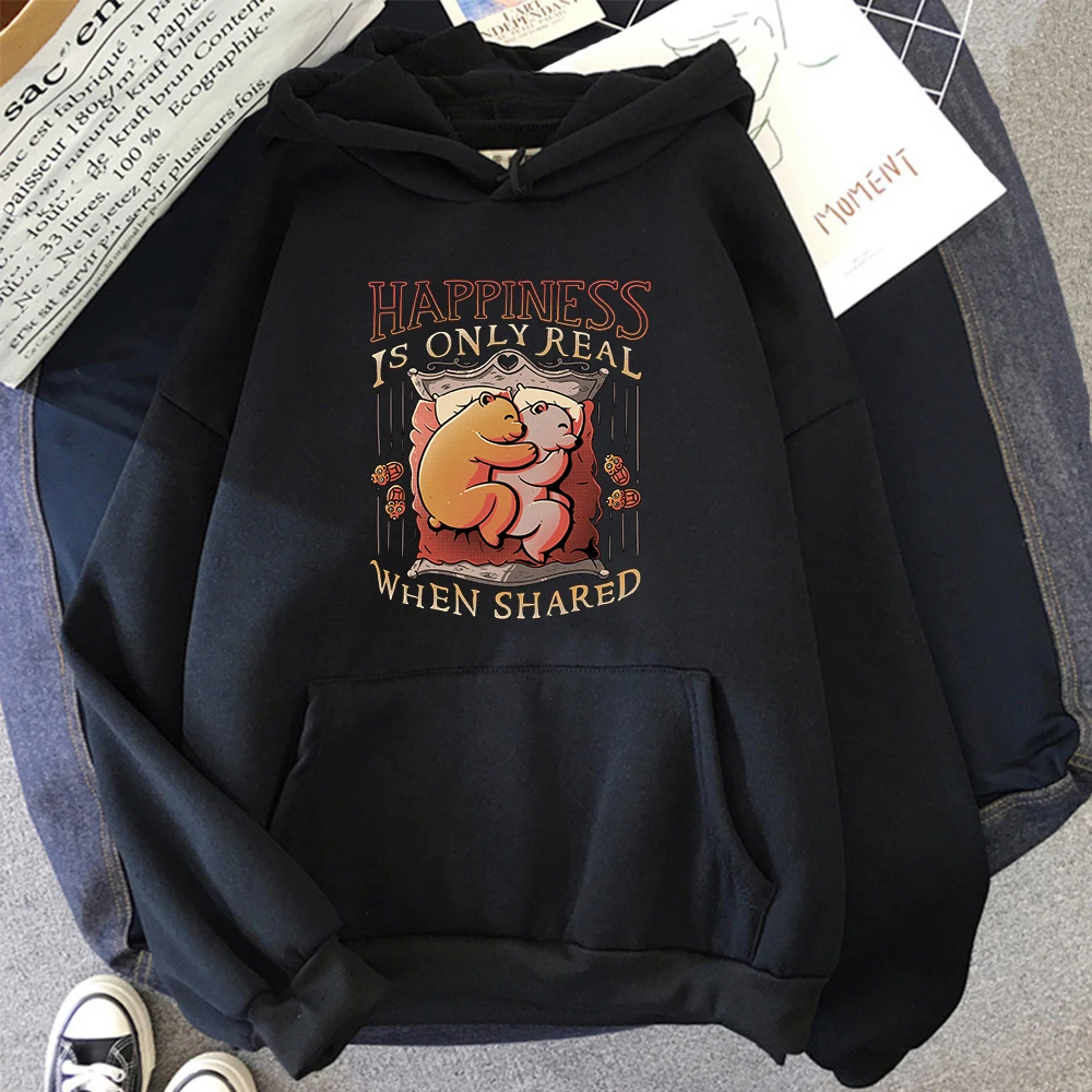 

Lovers Bear Cute Men'S Hoodies Cartoon Long Sleeve Comic Hip Hop Man Sweatshirts Streetwear Vintage Autumn Winter Pullover