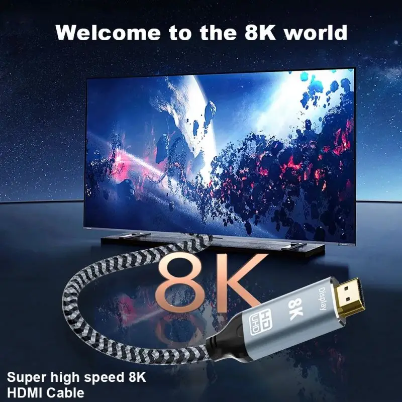 Ultra HD USB-C to HDMI 2.1 Cable - 8K60Hz/4K120Hz High-Speed Adapter