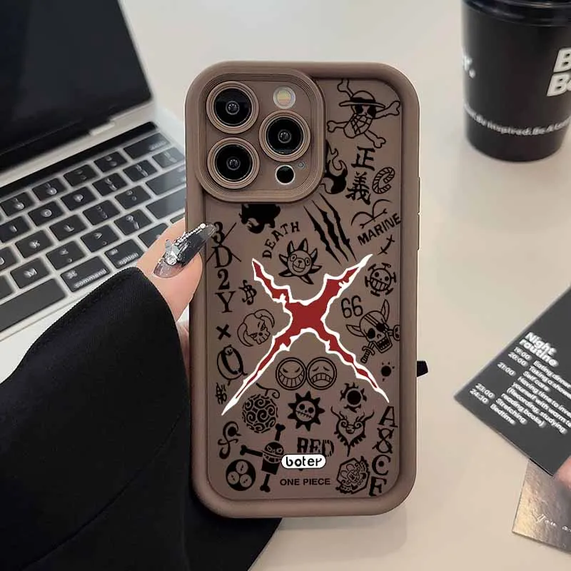 Chic Eyes Ladder Soft Phone Case - Cute One Piece Design