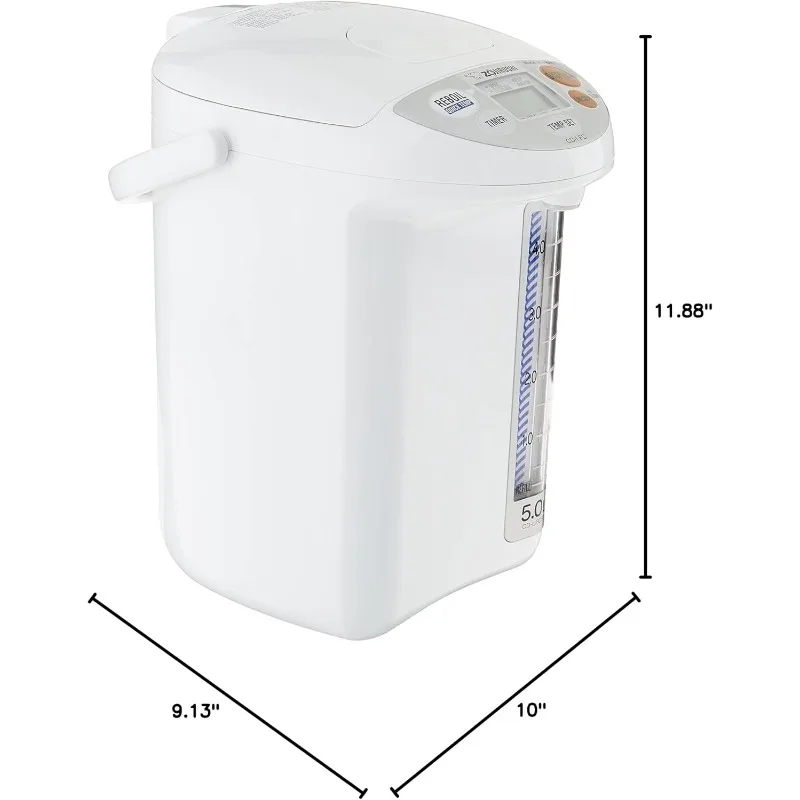 Zojirushi CD-LFC50 Panorama Window Micom Water Boiler and Warmer (169-ounce, 5.0-Liter, White) 6