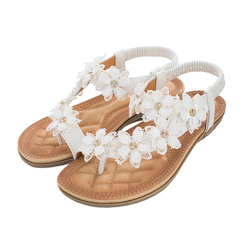 New Floral Women Sandals Girls Bohemian Style Vintage Classic
