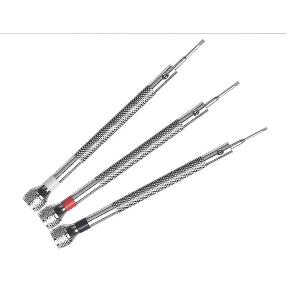 Hot Selling Horloge Reparatie, Batterij Vervanging, Band Versterking, Niet Rollend Mes, Roestvrij Staal, Multi-Specificatie Platte Schroevendraaier_voghion.com
