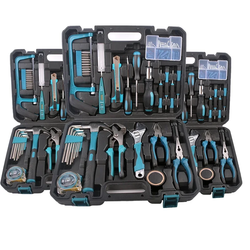 High quality fashion design multi-piece set home car bike repair artisan hardware kit home hand kit portable toolbox 2