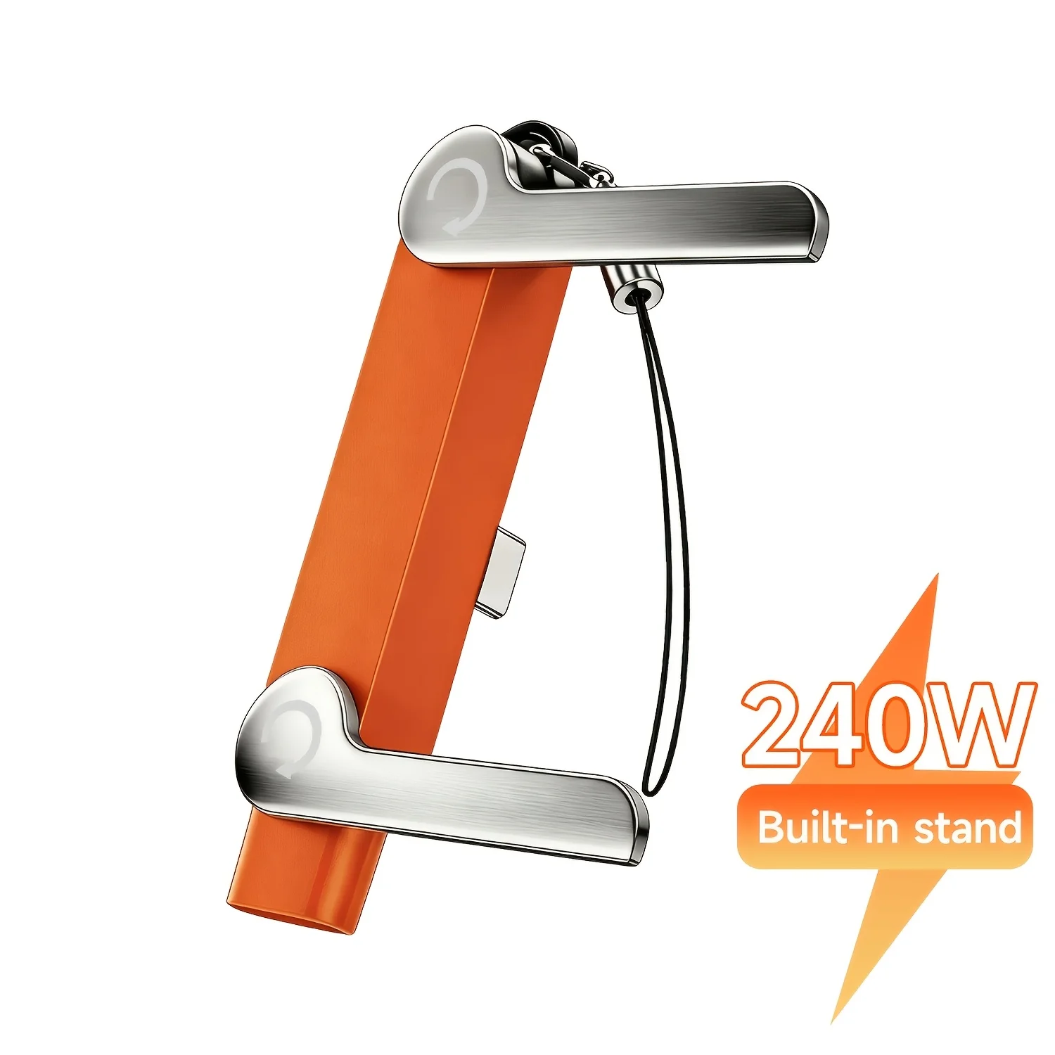 ตัวเลือกสินค้า อะแดปเตอร์ชาร์จ Type-C 240W ชาร์จเร็ว พร้อมที่วางพับได้